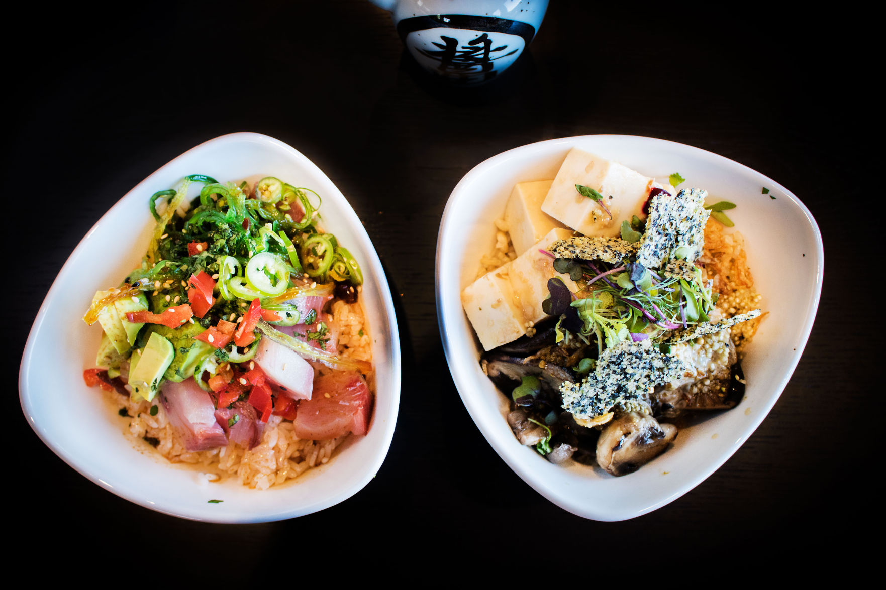 Mian poke bowls